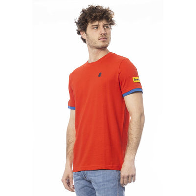 Invicta Rotes Baumwolle Männer T-Shirt