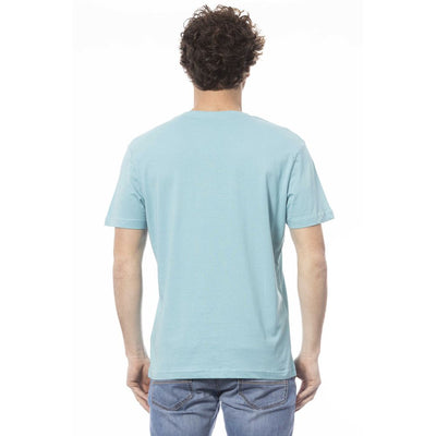 Invicta Hellblaues Baumwolle Herren T-Shirt