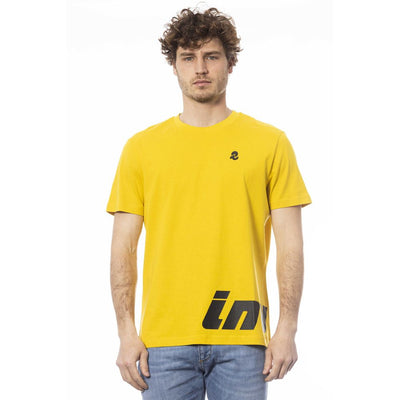 Invicta Gelbes Baumwoll-T-Shirt für Männer