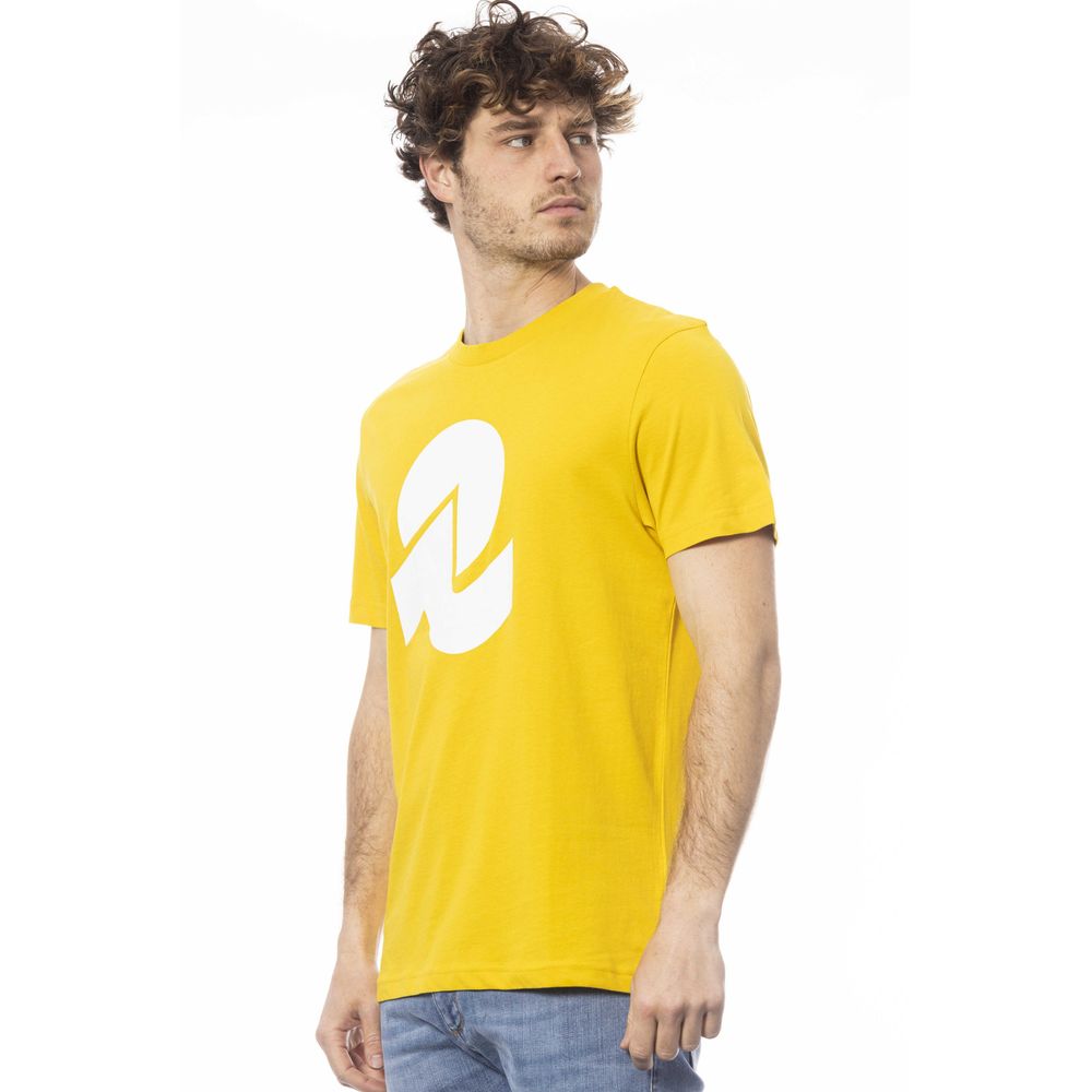 Invicta Gelbes Baumwolle Männer T-Shirt