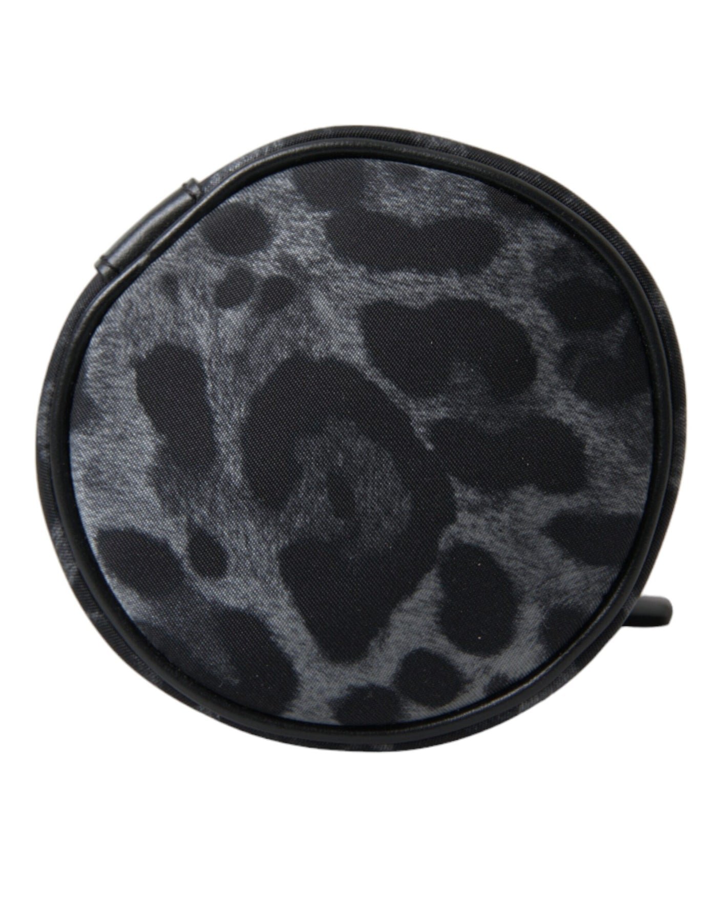 Dolce & Gabbana Schwarzer Leopard Runde schlanke Tote Flaschenhaltertasche