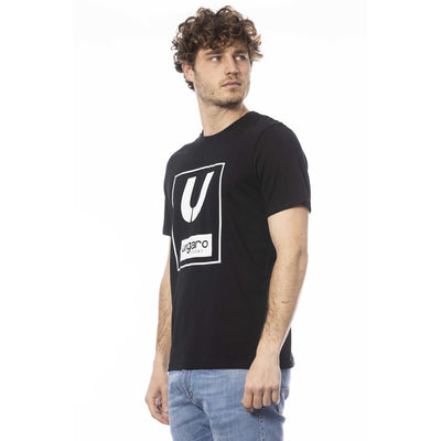 Ungaro Sport Schwarzes Baumwolle Männer T-Shirt
