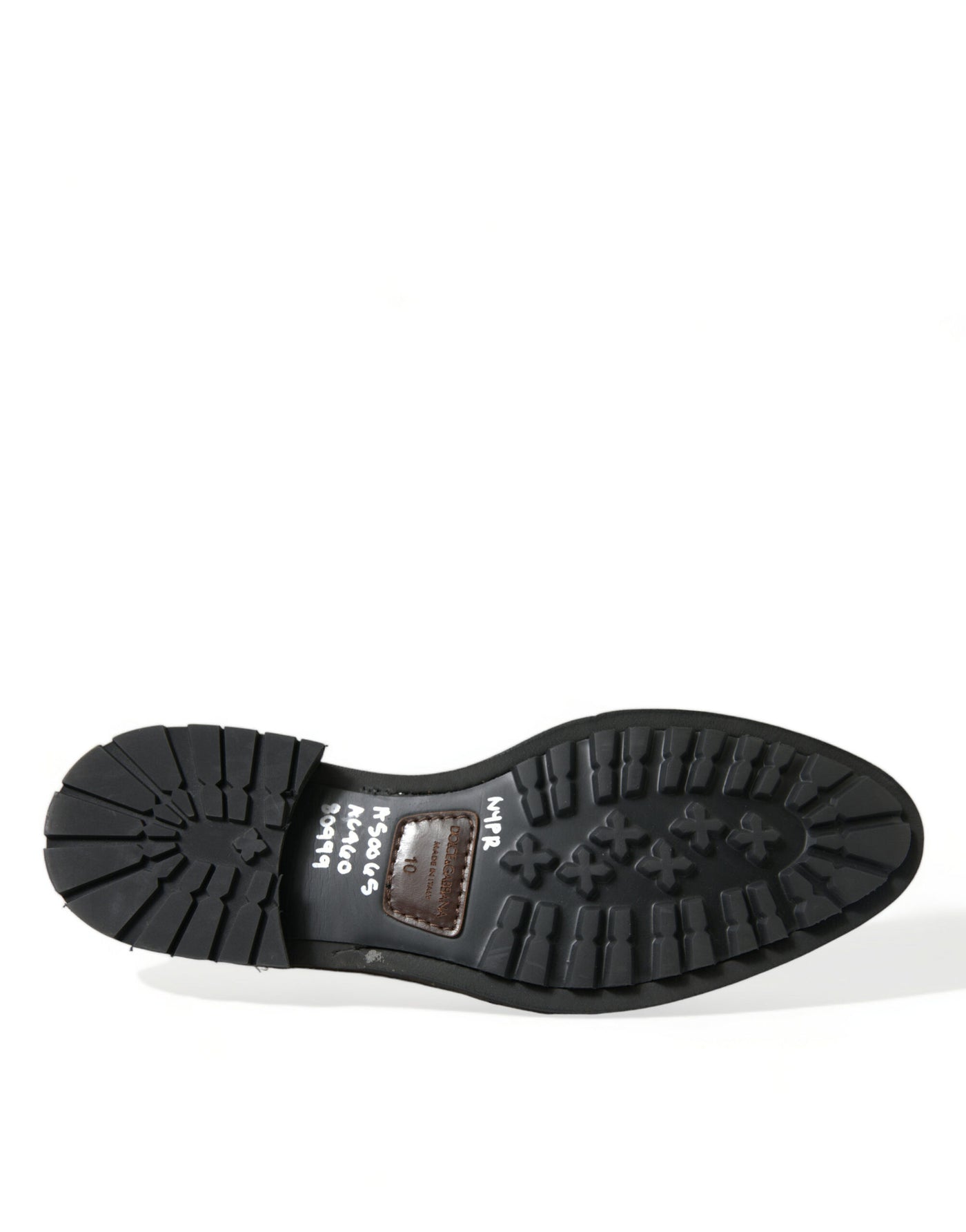 Dolce & Gabbana Schwarzes Leder Nieten Loafers Kleid Schuhe