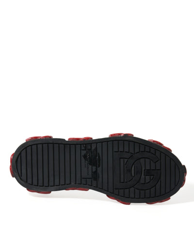 Dolce & Gabbana Multicolor Camouflage High Top Turnschuhe Schuhe