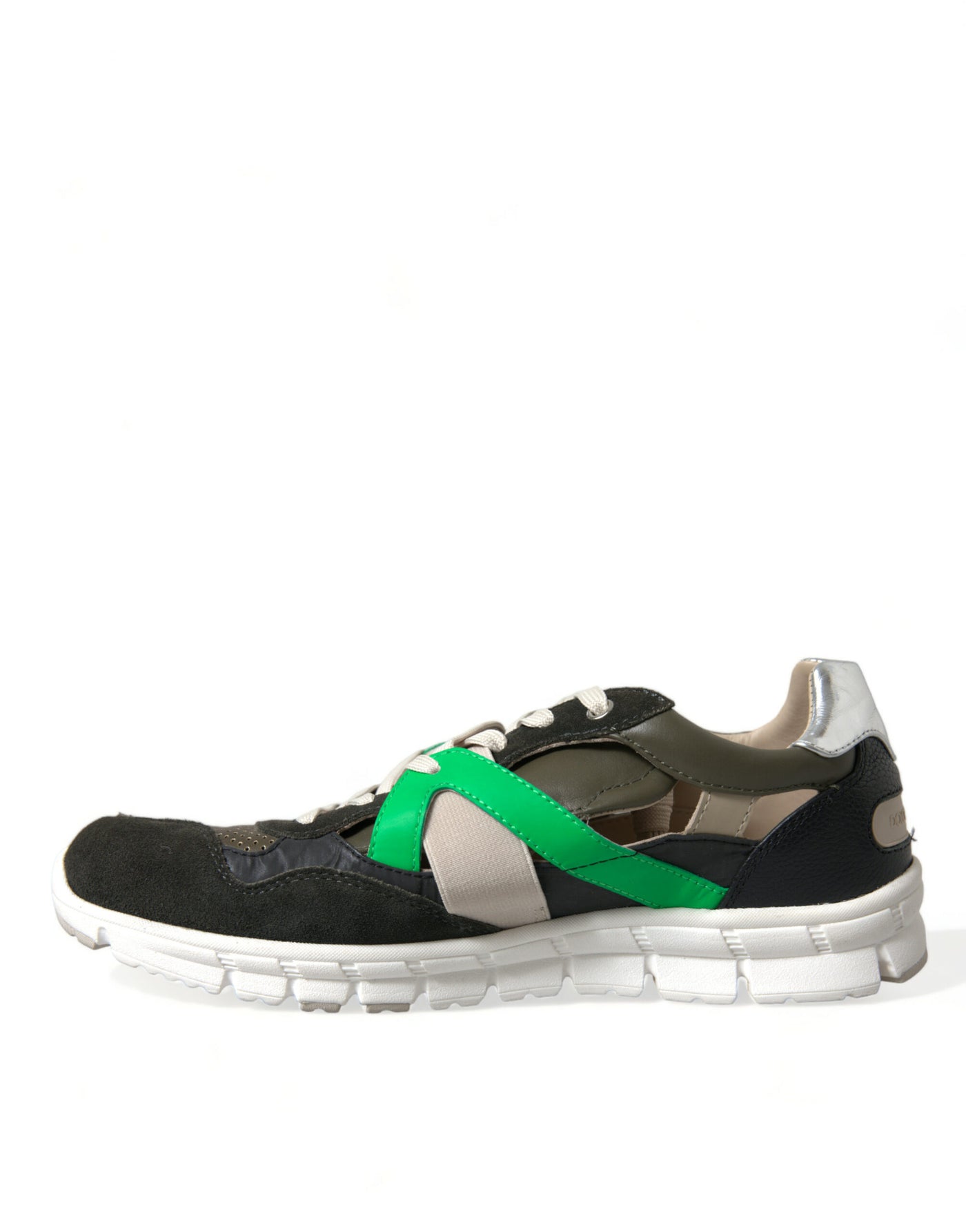 Dolce & Gabbana Multicolor Leder Wildleder Low Top Sneakers Schuhe