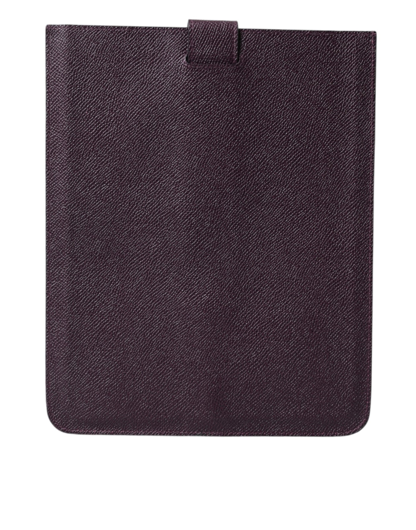 Dolce & Gabbana Dunkelbraun Leder Logo Plaque Abdeckung Hülle Tablette Fall
