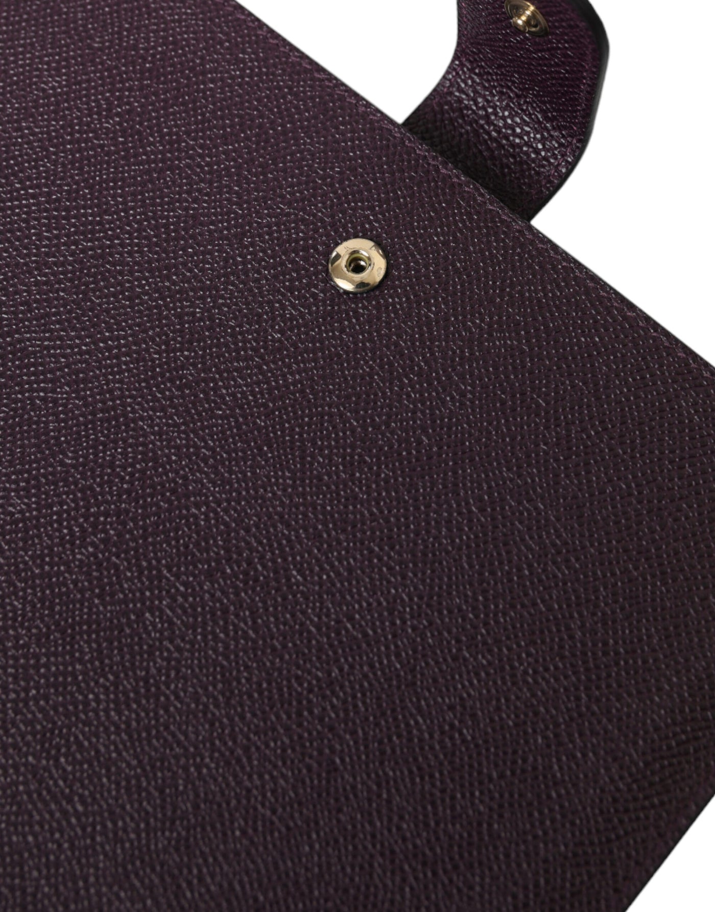 Dolce & Gabbana Dunkelbraun Leder Logo Plaque Abdeckung Hülle Tablette Fall