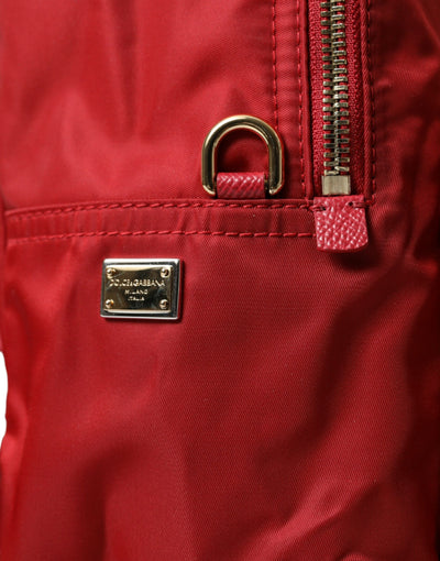 Dolce & Gabbana Rot #DGFAMILY Verschönerter Rucksack VULCANO Tasche