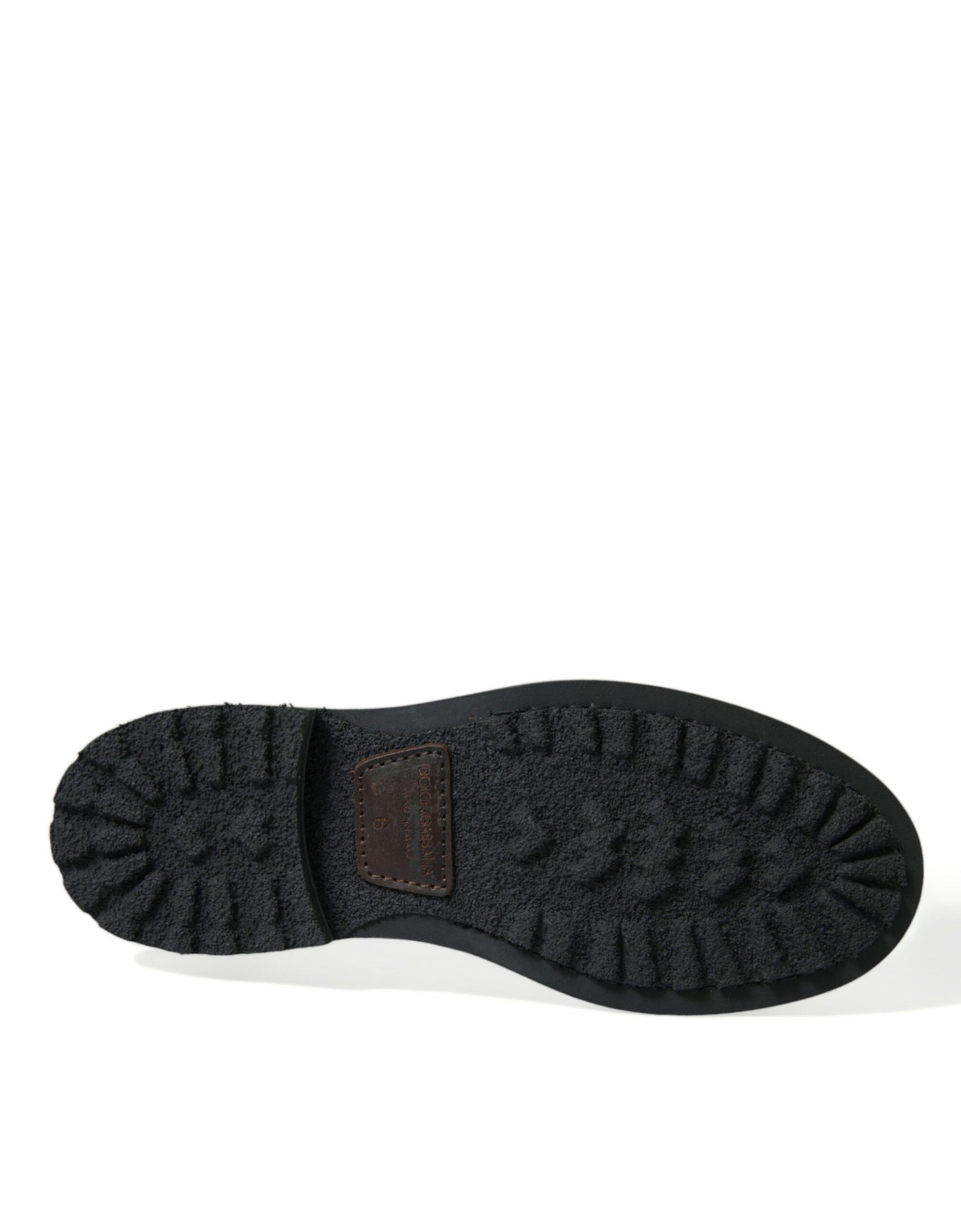 Dolce & Gabbana Schwarzes Leder Militär Kampfstiefel Schuhe