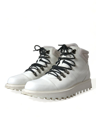 Dolce & Gabbana Weiße Vulcano Trekking-Stiefel Schuhe