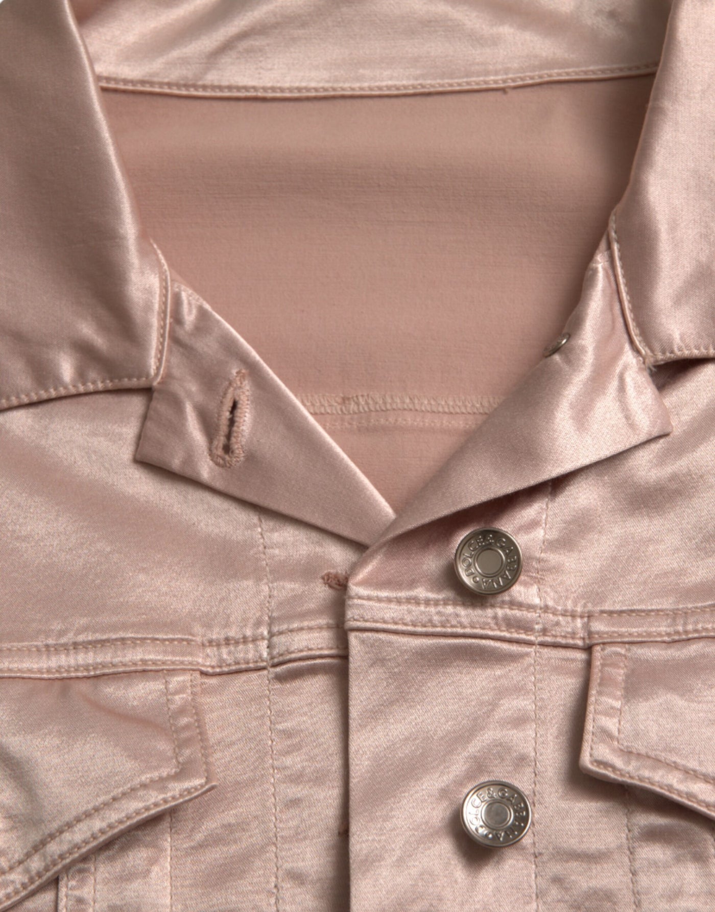 Dolce & Gabbana Rosa Baumwoll-Stretch-Cropped-Jacke
