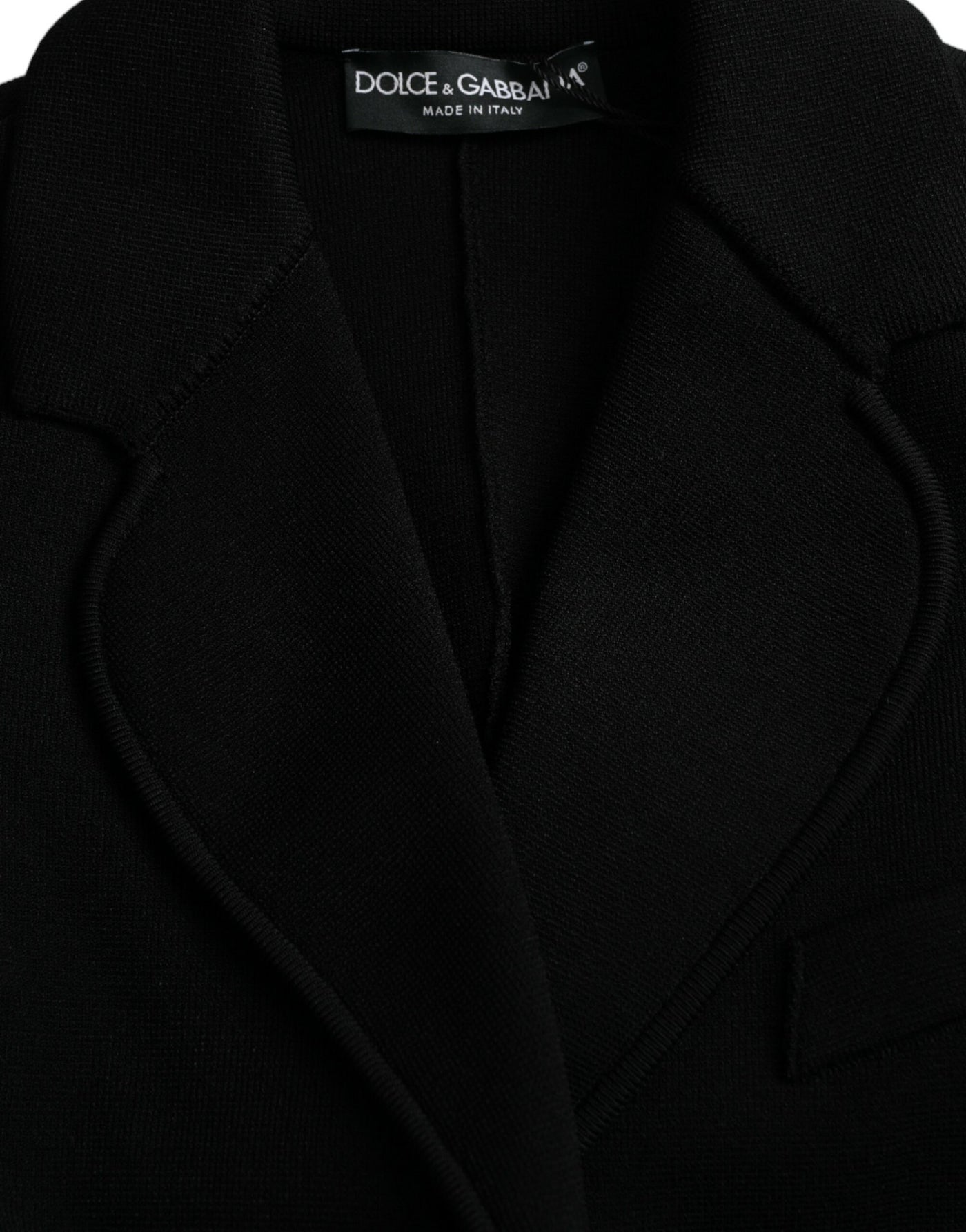 Dolce & Gabbana Schwarze einreihige Blazerjacke aus Viskose