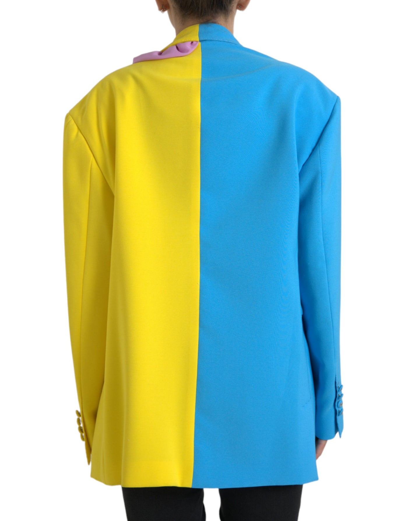 Dolce & Gabbana Multicolor Patchwork Blumenapplikationen Mantel Jacke