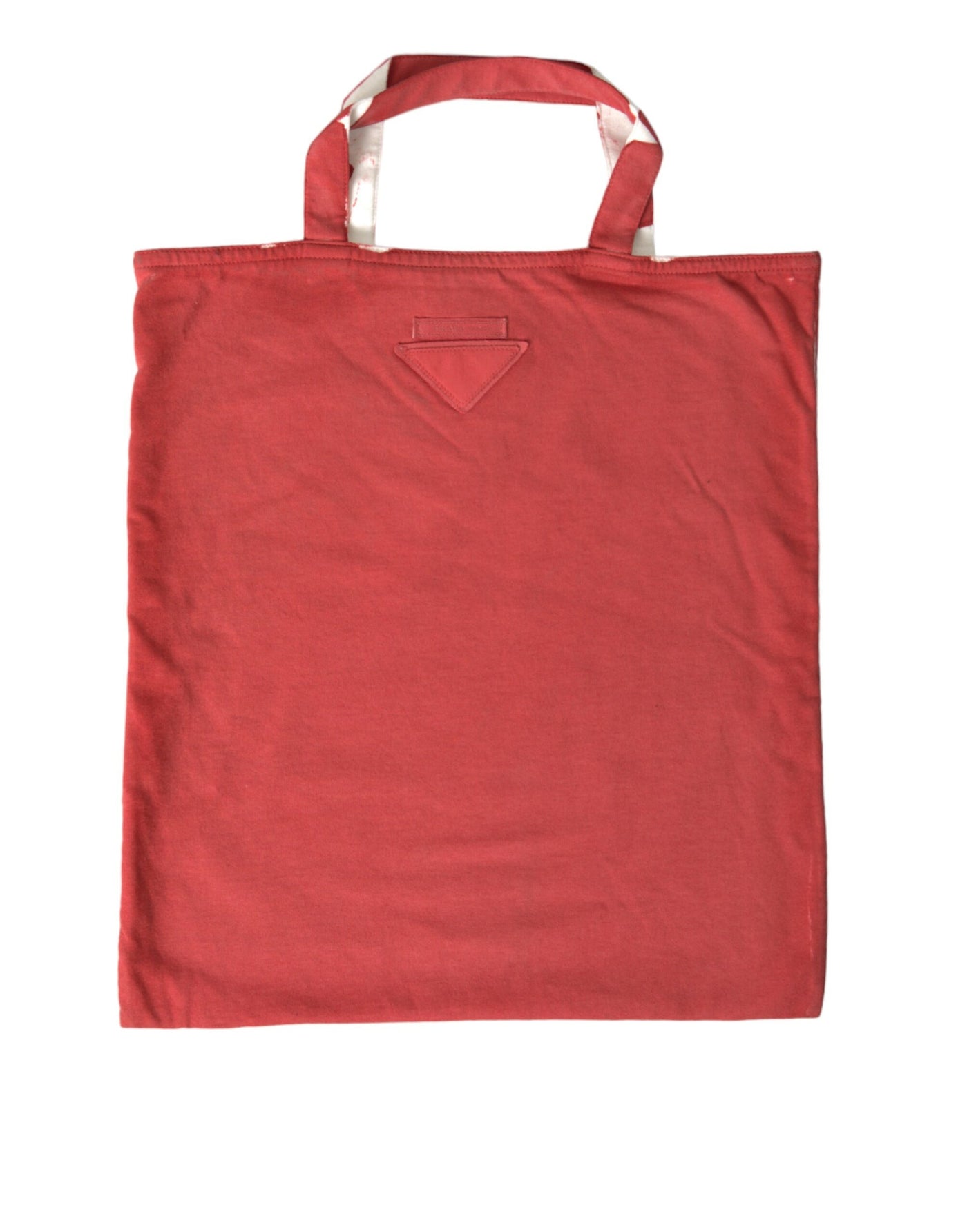 Prada Rote Jersey-Stofflogo-Schulter-Einkaufstasche