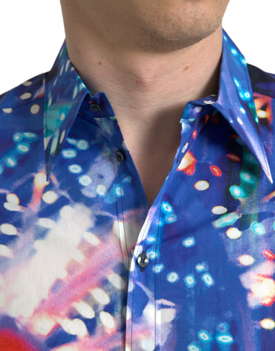 Dolce & Gabbana Multicolor Luminarie Schlankes MARTINI Hemd