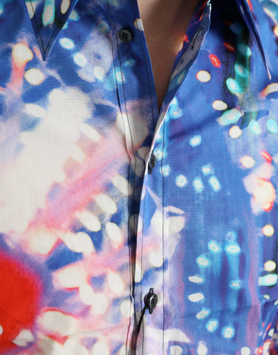 Dolce & Gabbana Multicolor Luminarie Schlankes MARTINI Hemd