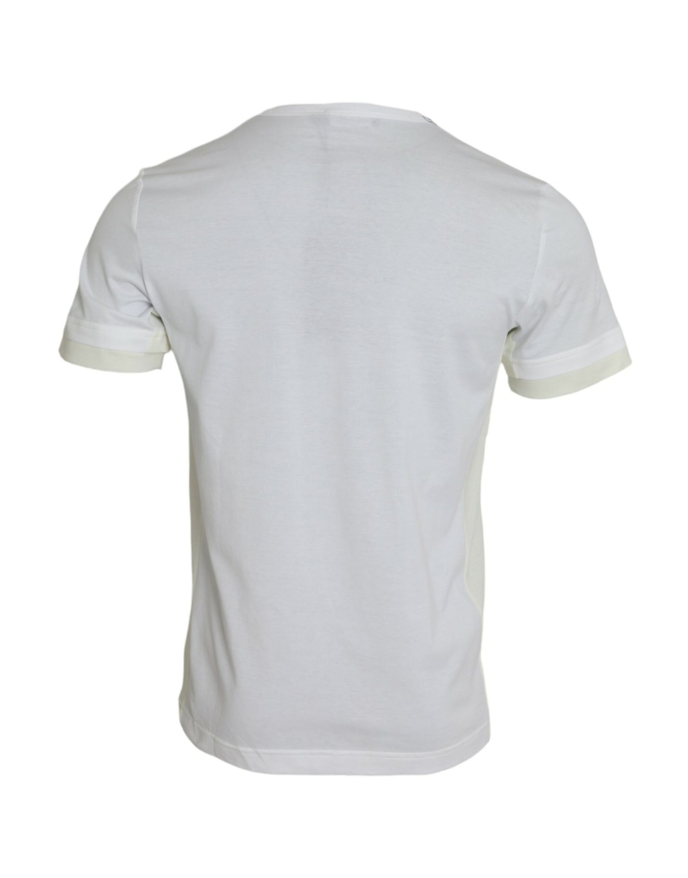 Dolce & Gabbana Weißes Baumwolltaschen-T-Shirt mit kurzen Ärmeln