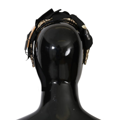 Dolce & Gabbana Klarer Kristall Braunes Haarstirnband