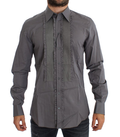 Dolce & Gabbana Lila Torero GOLD Slim Fit Kleid Hemd