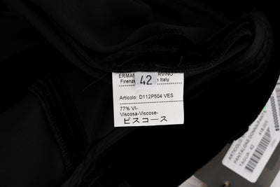 Ermanno Scervino Schwarze Slim Fit-Hose aus Samt