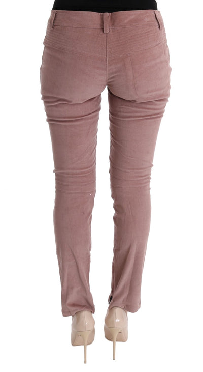 Ermanno Scervino Gekürzte Freizeithose aus rosa Samt