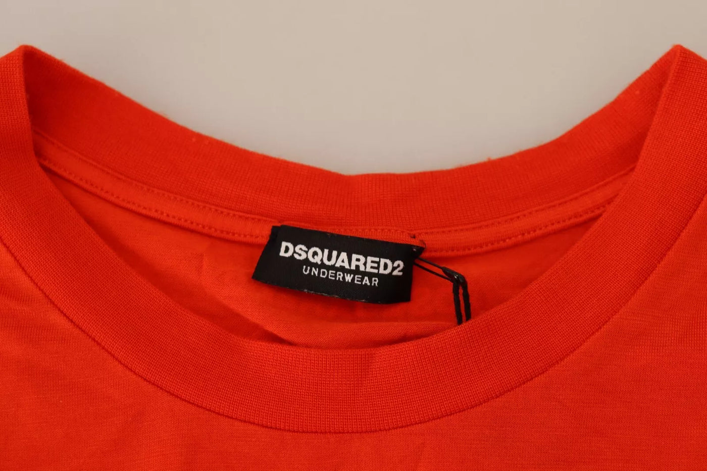 Dsquared² Orange Modal-T-Shirt mit kurzen Ärmeln und Rundhalsausschnitt