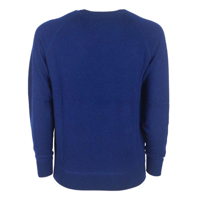 Emilio Romanelli Blauer Kaschmir-Pullover für Männer