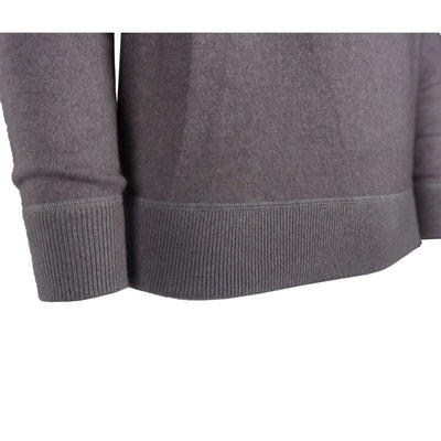 Emilio Romanelli Grauer Kaschmir-Pullover für Männer