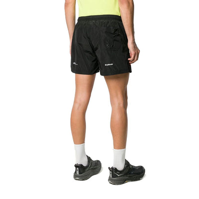 Marcelo Burlon Schwarzer Polyamid Herren-Badeanzug Boxer