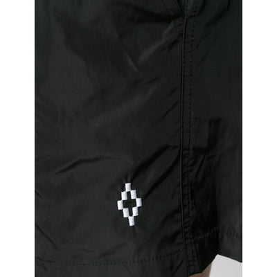 Marcelo Burlon Schwarzer Polyamid Herren-Badeanzug Boxer