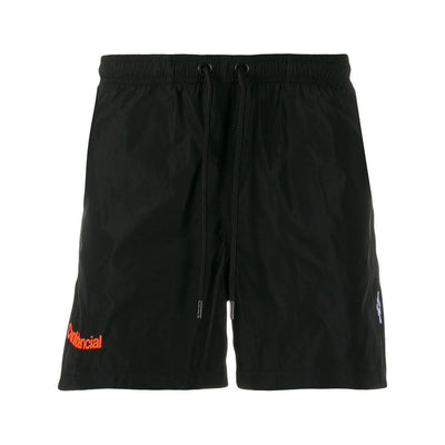 Marcelo Burlon Schwarzer Polyamid Herren-Badeanzug Boxer