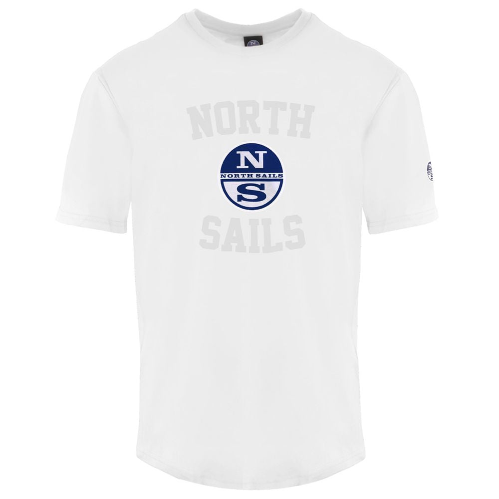 North Sails Weißes Baumwolle Männer T-Shirt