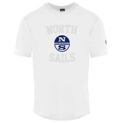 North Sails Weißes Baumwolle Männer T-Shirt