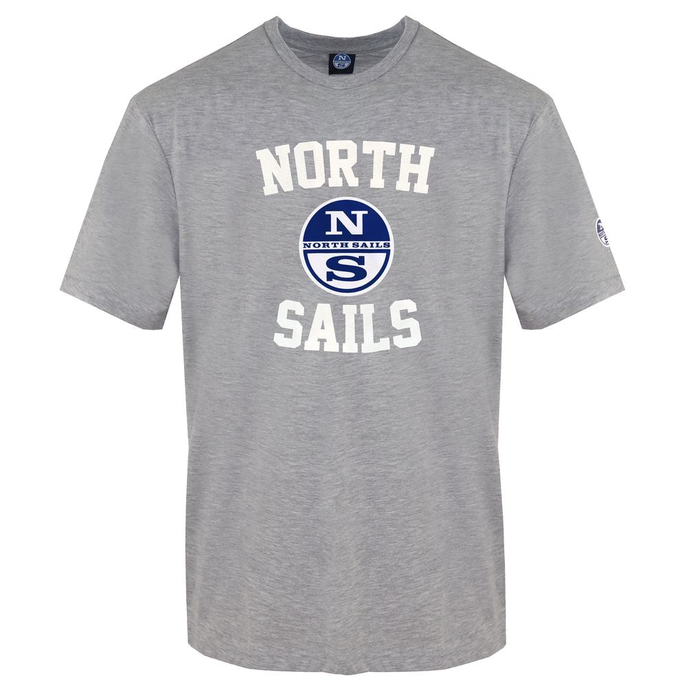 North Sails Graues Baumwolle Männer T-Shirt
