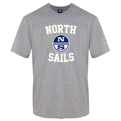 North Sails Graues Baumwolle Männer T-Shirt