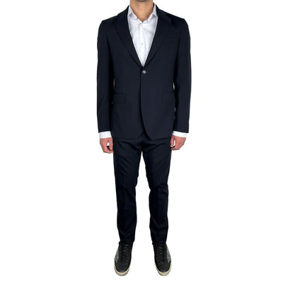 Aquascutum Herrenanzug aus blauer Wolle