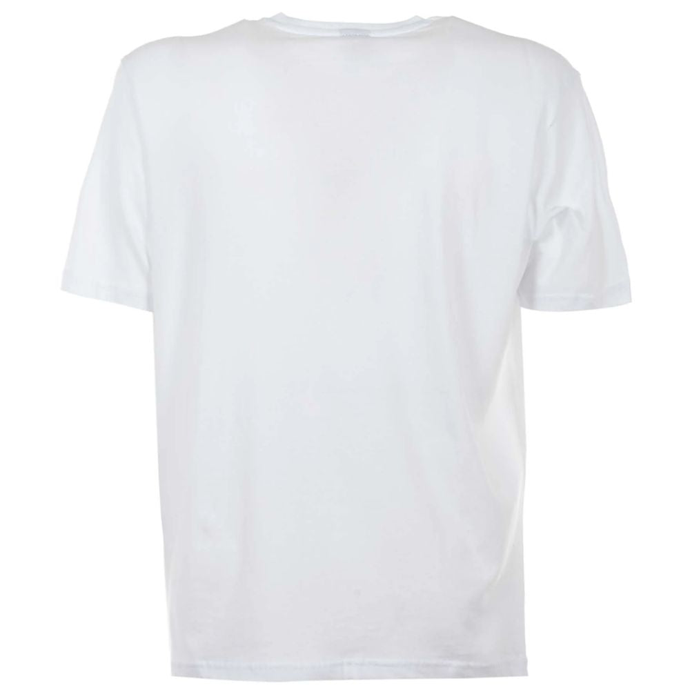 North Sails Elegantes weißes Baumwoll-T-Shirt mit frechem blauem Logo
