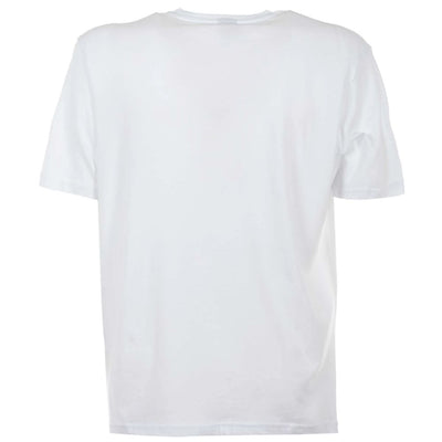 North Sails Elegantes weißes Baumwoll-T-Shirt mit frechem blauem Logo