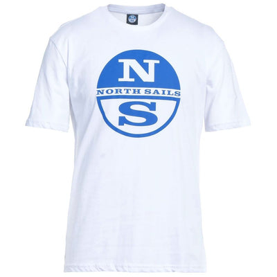 North Sails Knackiges T-Shirt mit weißem Logo aus Baumwolle