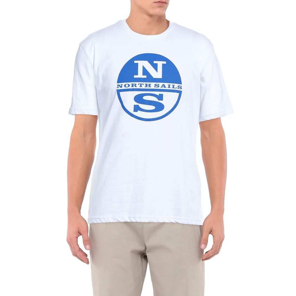 North Sails Knackiges T-Shirt mit weißem Logo aus Baumwolle