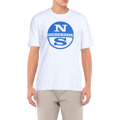 North Sails Knackiges T-Shirt mit weißem Logo aus Baumwolle