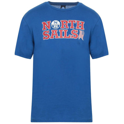 North Sails Hellblaues Baumwolle Herren T-Shirt
