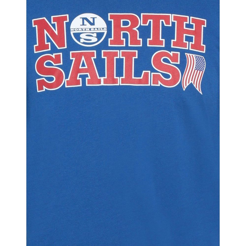 North Sails Hellblaues Baumwolle Herren T-Shirt