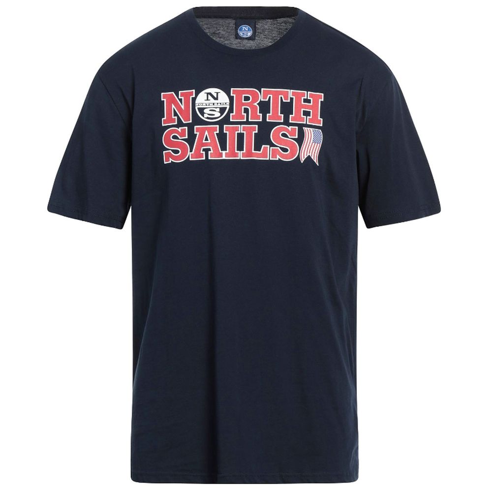 North Sails Nautische Nostalgie Marineblaues Baumwoll-T-Shirt