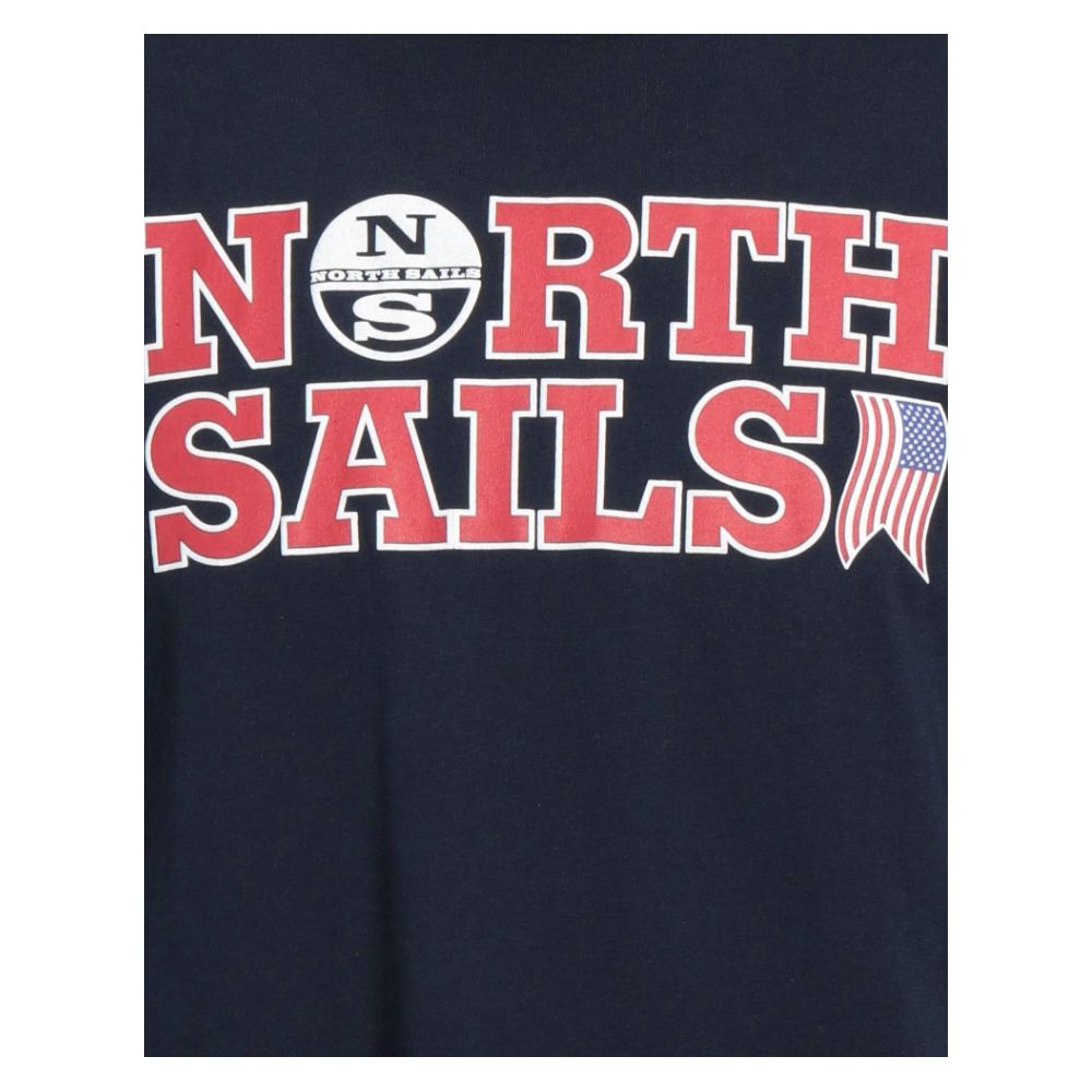 North Sails Nautische Nostalgie Marineblaues Baumwoll-T-Shirt