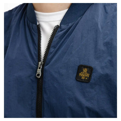 Refrigiwear Erhöhte lässige blaue Bomberjacke