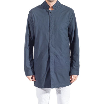 People Of Shibuya Blauer Trenchcoat aus recyceltem Polyester für Männer