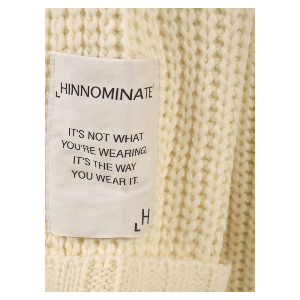 Hinnominate Weiße Marabu Damen Strickjacke