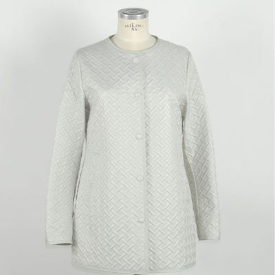 Emilio Romanelli Weiße Polyester Damen Jacke