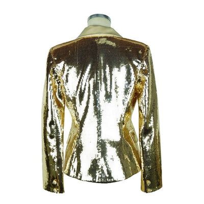 Elisabetta Franchi Zweireihige Jacke mit Paillettenbesatz